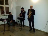 Jazz Colors Bamberg - Trio-Besetzung (Sax, Bass, Cajon), dezent und auf kleinstem Raum